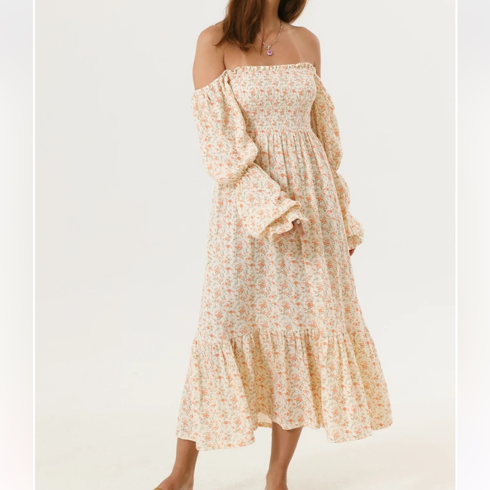 Nothing Fits But Yuki Dress in Orange Poppy